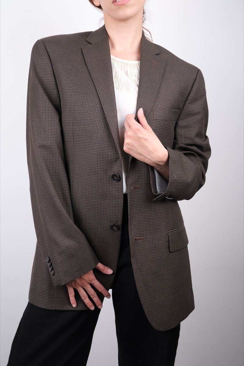 Blazer café de cuadros — Michael Kors, foto 2