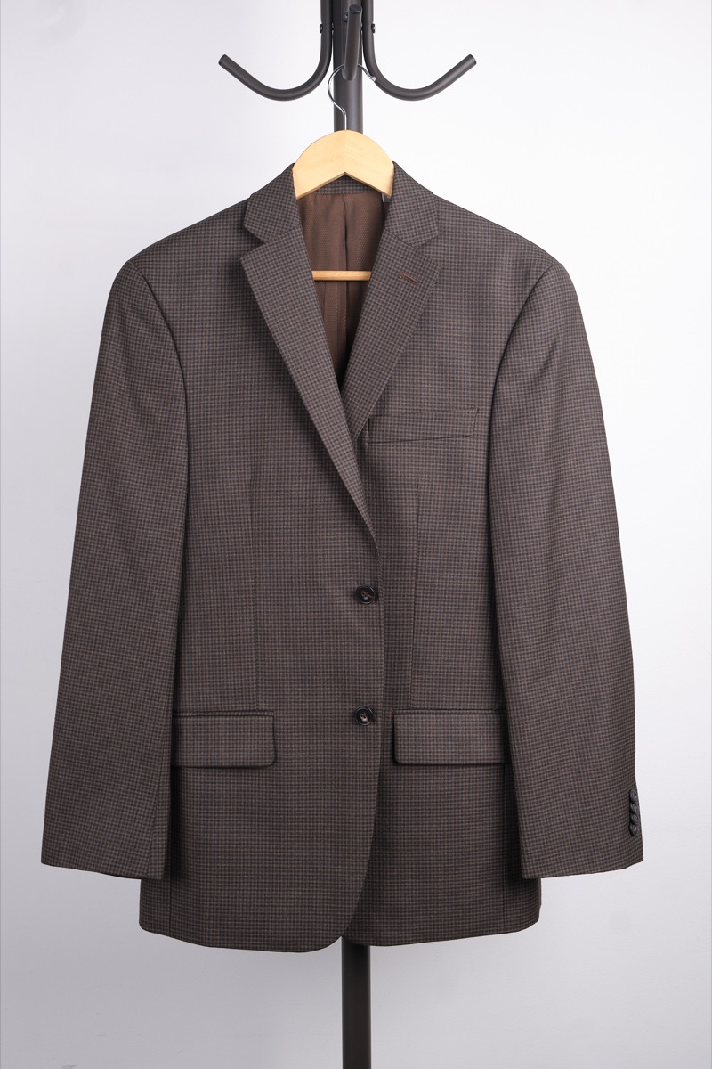Blazer café de cuadros — Michael Kors, foto 3