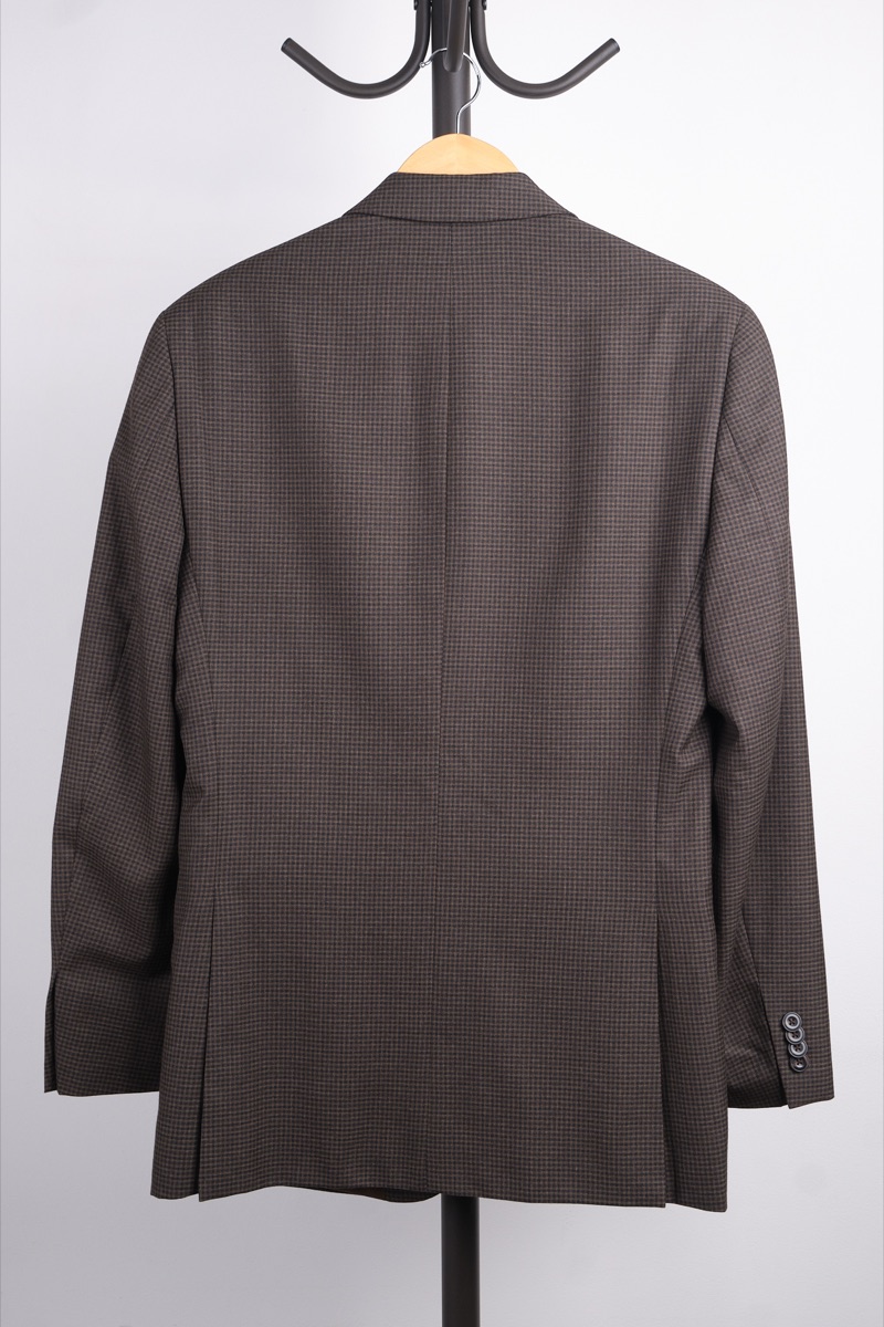 Blazer café de cuadros — Michael Kors, foto 4