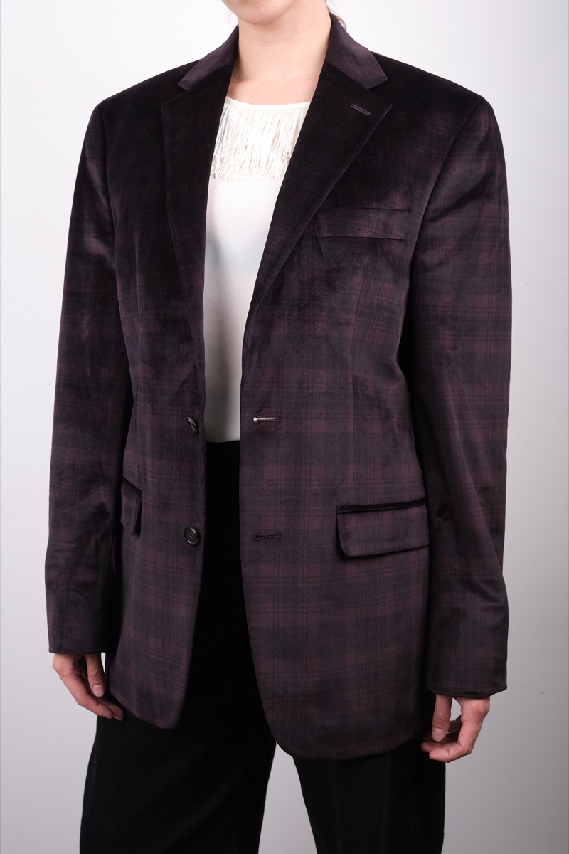 Blazer de terciopelo morado — Ralph Lauren