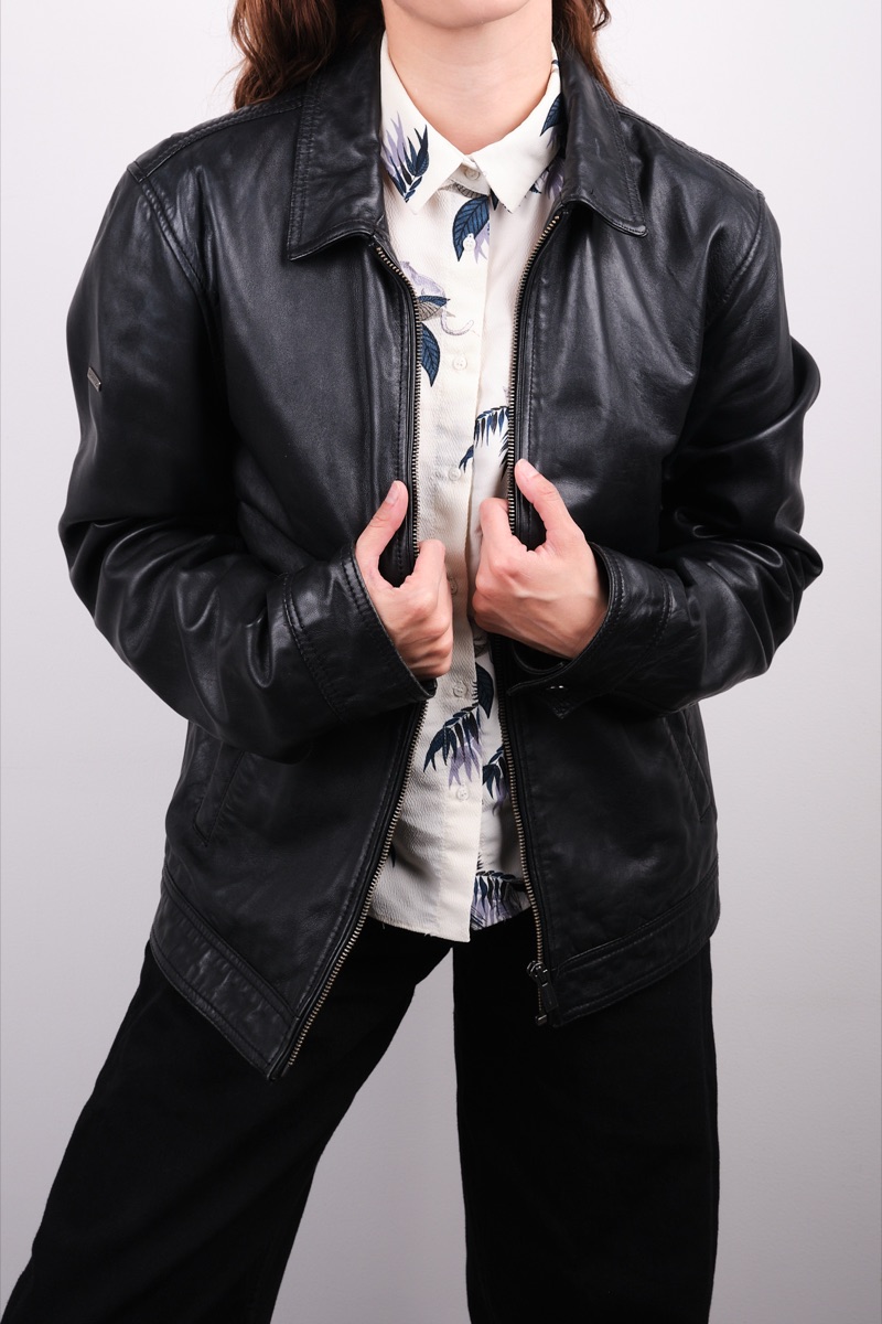 Chamarra de piel — Superdry