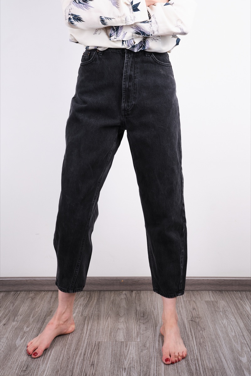 Pantalón de mezclilla negro — Bershka