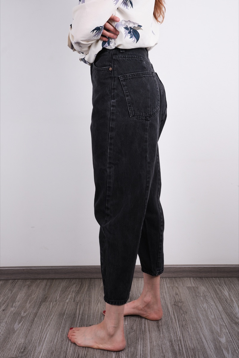 Pantalón de mezclilla negro — Bershka, foto 2