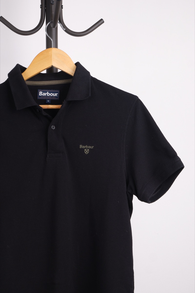 Polo negra — Barbour