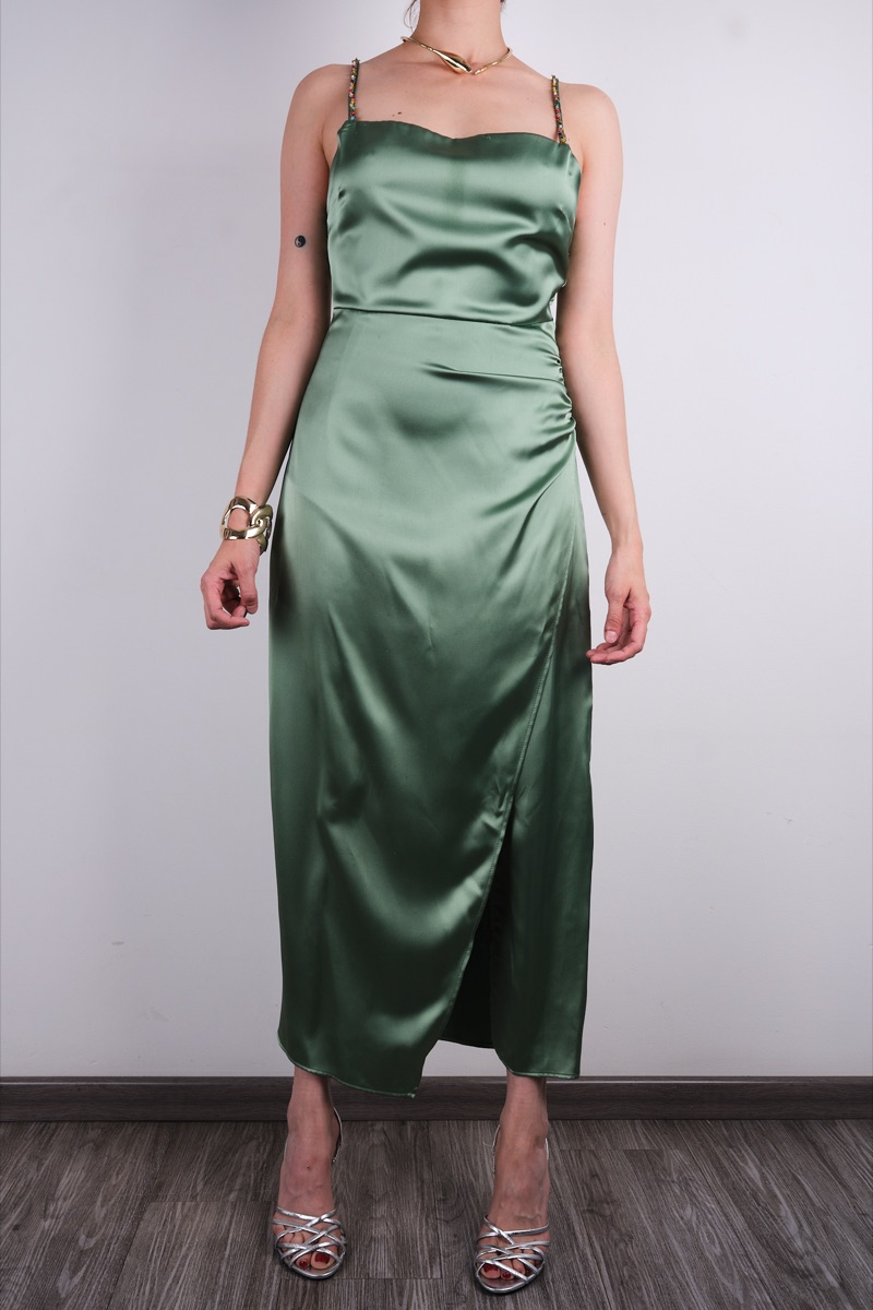 Vestido verde — Zara